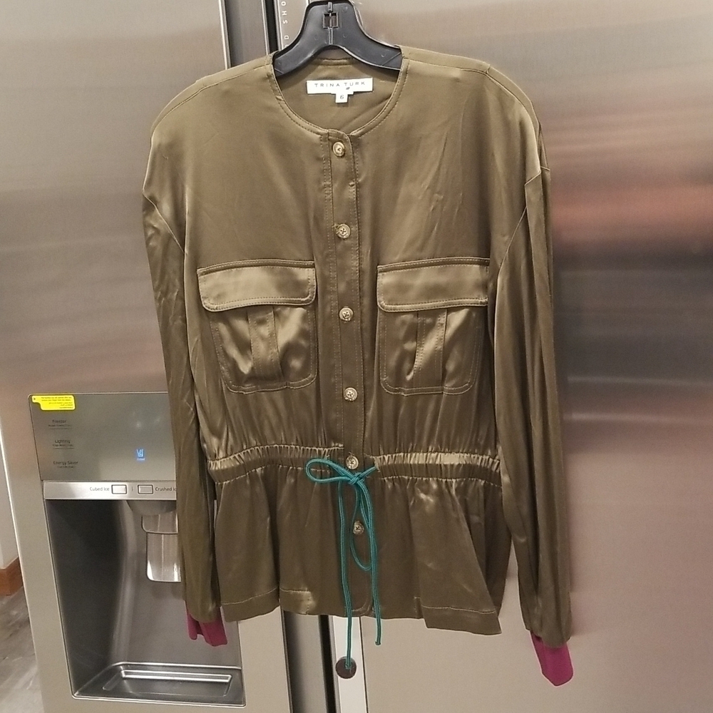 💕TRINA TURK💕 Buoyant Jacket ~ Green 6